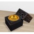 cubic Incense Burner - Black Gold