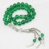 33 Muslim Green Agate Rosary 8mm Bracelet 