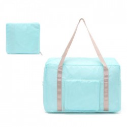 Foreign trade original simple color foldable travel bag luggage bag handbag