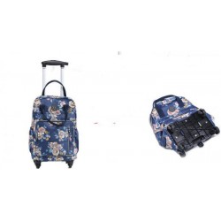 Printable pullable collapsible trolley bag mini waterproof universal wheel shopping bag short travel bag trolley case
